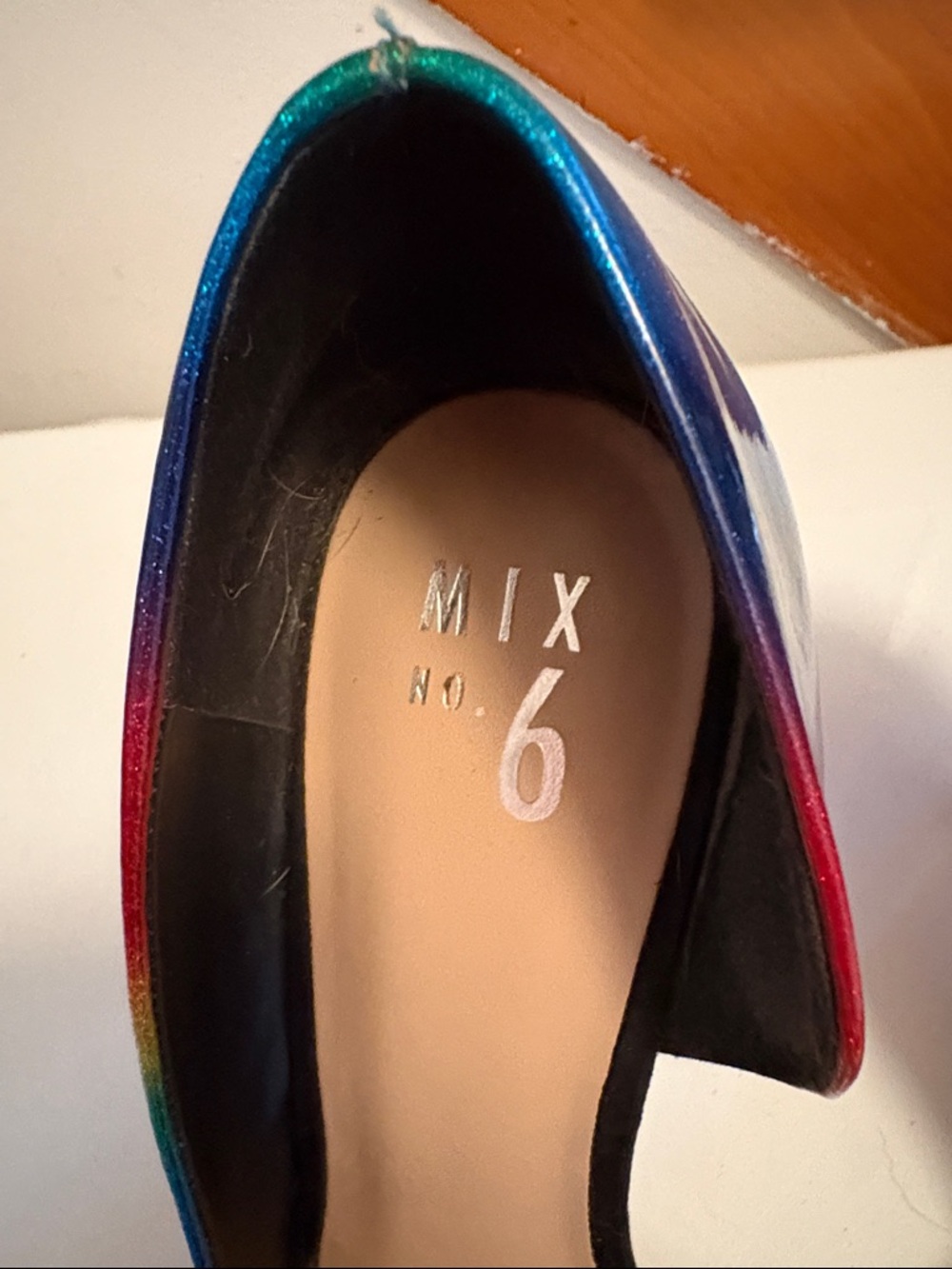 Mix No. 6 Rainbow Gradient Pointed-Toe Stilettos - Picture 3 of 6